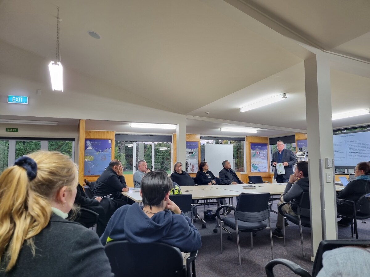 Terry Nicholas spoke to the Murihiku Regeneration projects - providing a more general overview.
