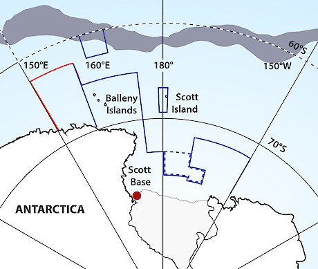 The Ross Sea region Marine Protected Area (MPA). It has several zones and a total area of 1.55 million km2.