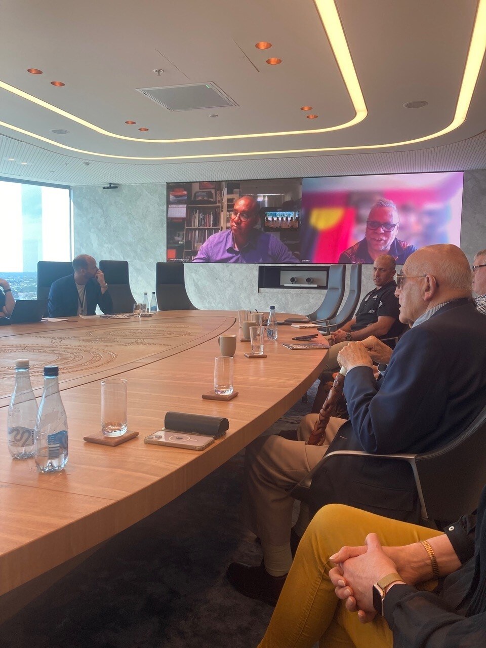 Kōrero underway during the First Nations Advisory Roundtable.