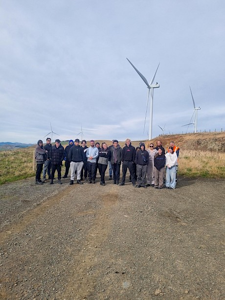 Site visit to Mercury Energy’s wind farm at Kaiwera.