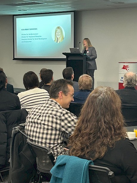 Hon Penny Simmonds opened the Pathways Breakfast with an insightful presentation.